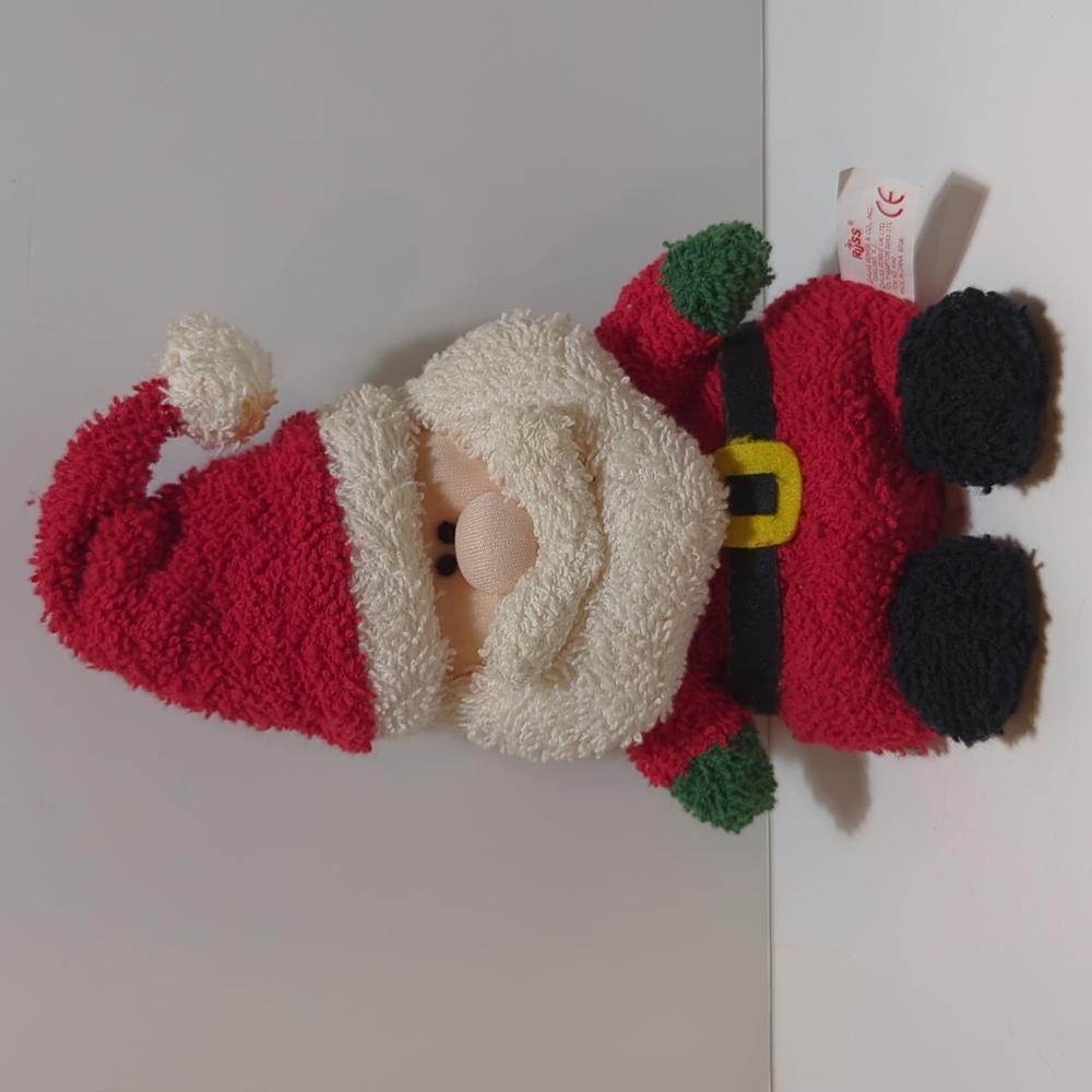 Russ Santa Claus Home Buddies Terry Cloth Bean Bag Plush Stuffed